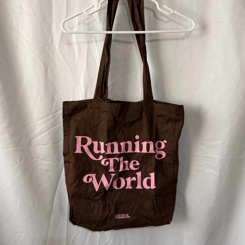 Cotton On Brown and Pink Tote
